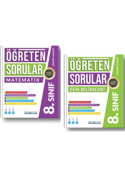 8.Sınıf Öğreten Sorular Matematik / Fen Bilimleri