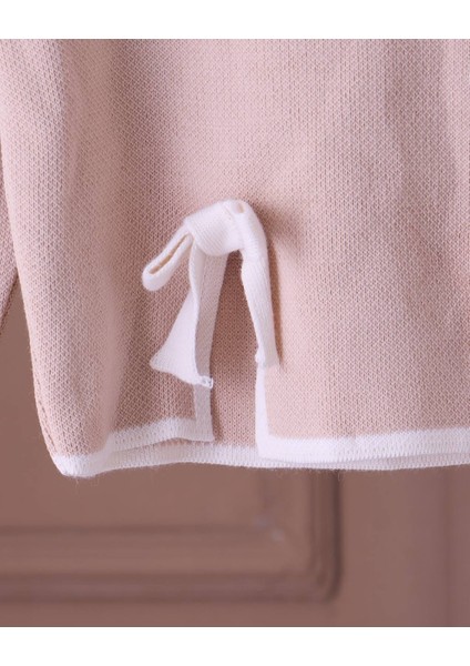 Kız Pudra Fiyonk Detaylı Triko Takım fiyatları
