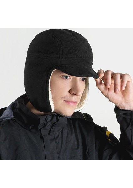 Kulak Korumalı Kalın Yumuşak Saçaklı Şapka (Yurt Dışından) modelleri