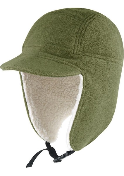 Kulak Korumalı Kalın Yumuşak Saçaklı Şapka (Yurt Dışından)