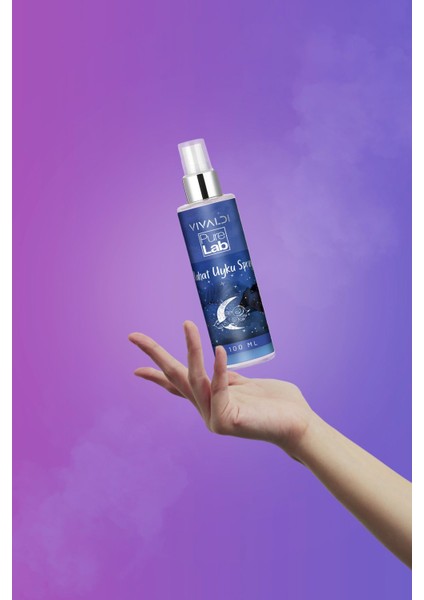 Vivaldi Platinium Purelab Derin Uyku ve Rahatlatıcı Yastık Spreyi %100 Naturel 100ML