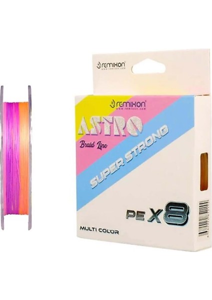 Astro 2,0 Pe. 0,25 Mm. 8 Örgü 150 Mt. Ip Misina Multi Color