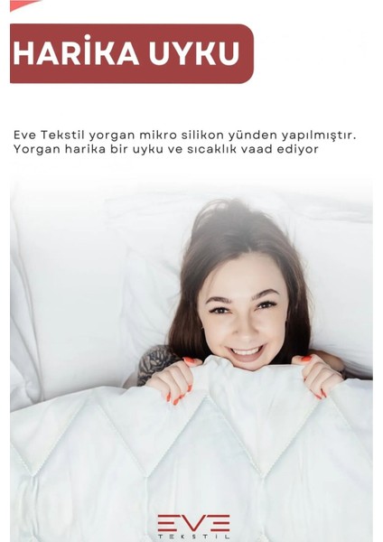 Kapitone Yüksek Kaliteli 4 Mevsim Kullanılabilir Microfiber Soft Çift Kişilik Antialerjik Yorgan