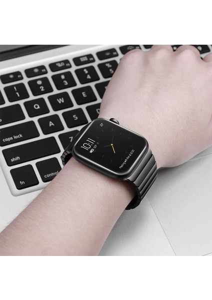 Apple Watch 10 46MM Krd-35 Çizgi Tasarım Metal Kordon indirimleri