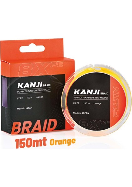 Kanji 8x 150MT Orange Pe Line 0,185MM