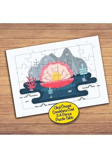 Deniz Kabuğu,deniz Incisi Çocuklara Özel Puzzle Yapboz TABLO-109PZ