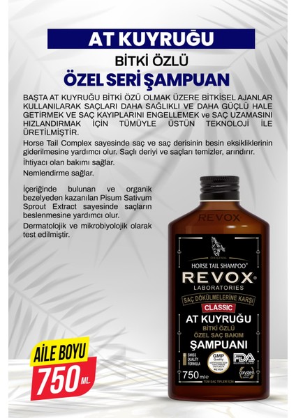 At Kuyruğu Şampuanı 750 ml x 2 Adet