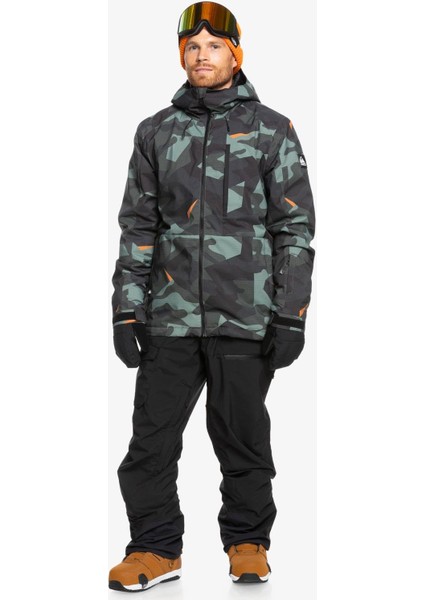 Mission Printed Jk Snowboard Ceketi EQYTJ03479-GLW8 Puzzle Camo Sea Spray fırsatları