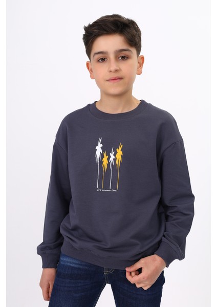 Erkek Çocuk Baskılı Sweatshirt