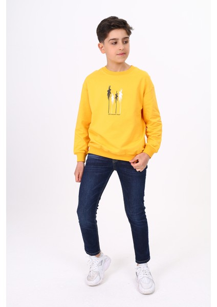 Erkek Çocuk Baskılı Sweatshirt