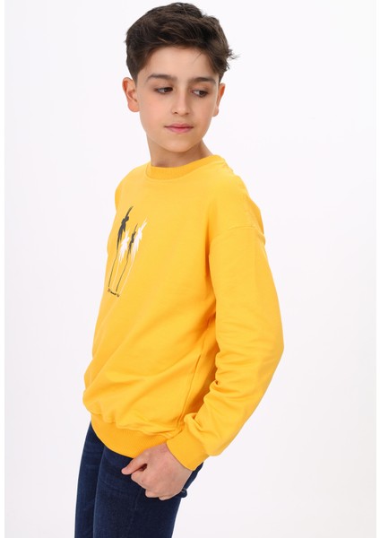 Erkek Çocuk Baskılı Sweatshirt