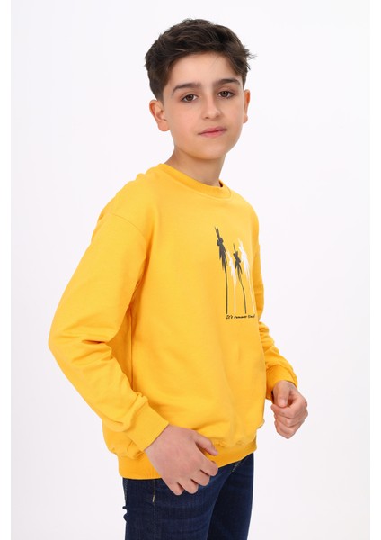 Erkek Çocuk Baskılı Sweatshirt