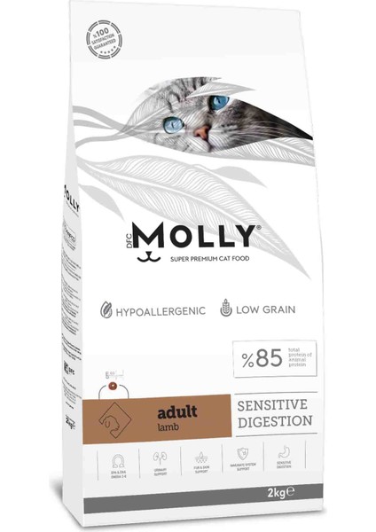 Hipoalerjenik Kuzulu Yetişkin Kedi Maması 2 kg
