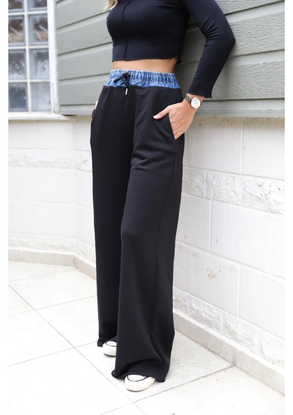 Lacivert Jean Detaylı Pantolon modelleri