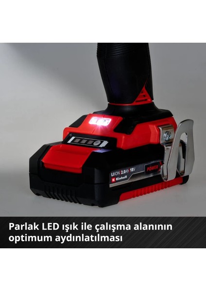 Tp-Cd 18/50 Li i Bl Kömürsüz Akülü Darbeli Matkap - 18V 2AH Çift Akülü Set