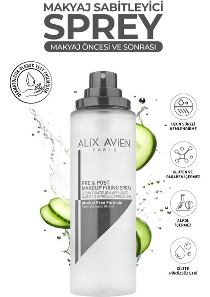 Pre&Post Makeup Fixing Spray - Makyaj Öncesi Ve Sonrası Makyaj Sabitleyici Sprey