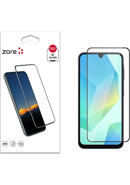 Galaxy A16 Kenarları Kırılmaya Dayanıklı Cam Ekran Koruyucu