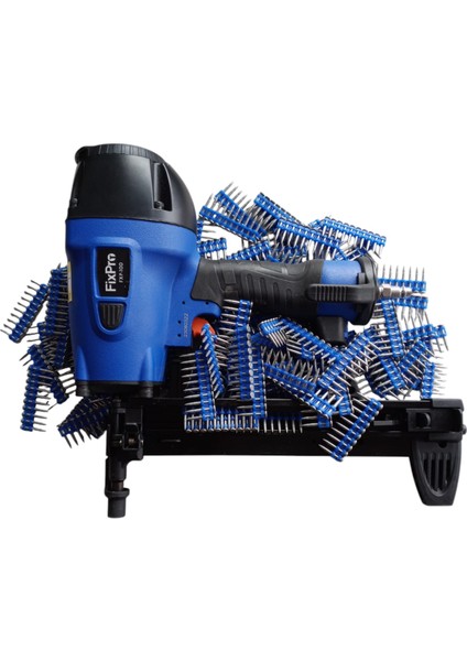 Fixpro FXP100 Havalı Beton Çivi Çakma Tabancası+Fixpro 27 mm Beton Metal - Beton Tab. Çivisi 30.000 Adet Gaz Hariç