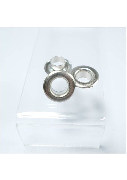 KLİNKSHOP Kuşgözü No.24 (9,5mm) Malzeme Paketi. Örme ve Deri Çanta, Eşorfman Altı ve Kapüşonları Için 100 Adet Gümüş Renk (Nikel Free) Kuşgözü Takım-Paslanmaz Pirinç