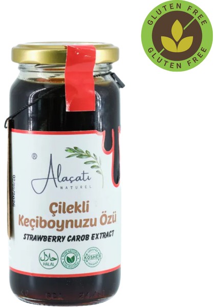 Alaçatı Natürel Çilekli Keçiboynuzu Özü 300 gr