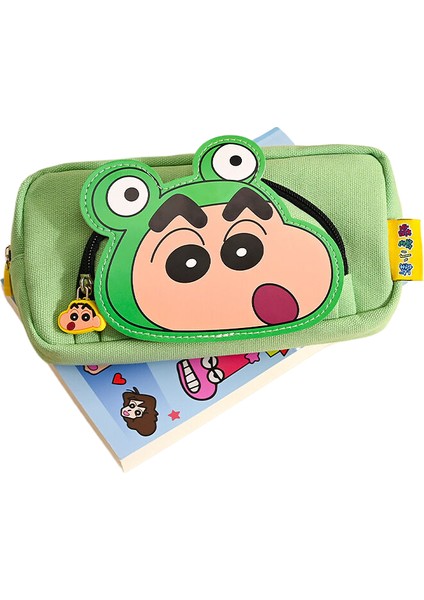 Crayon Shin-Chan Büyük Kapasiteli Karikatür Öğrenci Kırtasiye Çantası (Yurt Dışından)