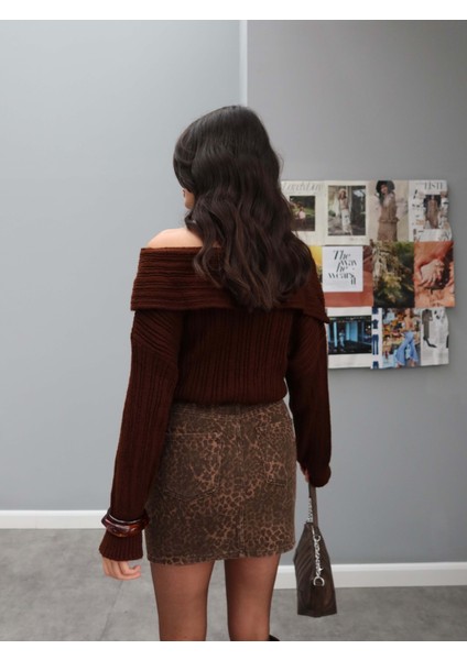 Leo Desenli Mini Gabardin Etek indirimleri