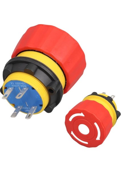 LAS1-A22Y-11TSB 22MM Acil Stop Bas Çevir 4p 1no/1nc