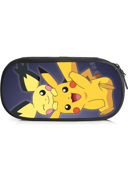 Pikachu Büyük Kapasiteli Kalem Kutusu Kalem Kutusu Kırtasiye Kutusu (Yurt Dışından)