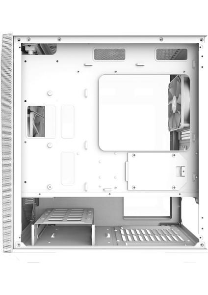 Z1 Iceberg Whıte Beyaz 3*12CM Fan Temperli Camlı Mini-T Gaming Oyuncu Kasası