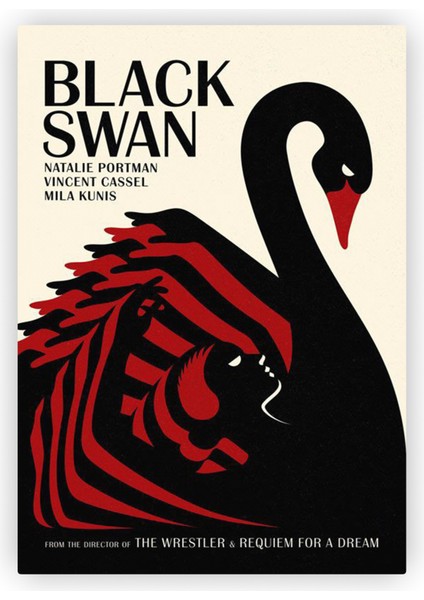 Black Swan Siyah Kuğu Filmi Ahşap Poster 20 x 29 cm