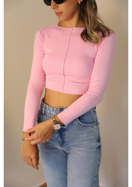 Pembe Zr Dikişli Bluz modelleri