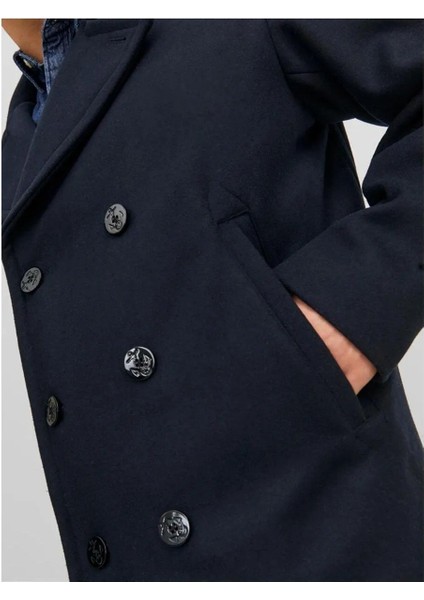 Jack Jones Blucaptaın Wool Pea Coat Erkek Kaşe Kaban 12239479