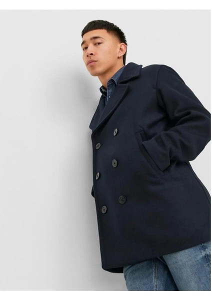 Jack Jones Blucaptaın Wool Pea Coat Erkek Kaşe Kaban 12239479 modelleri
