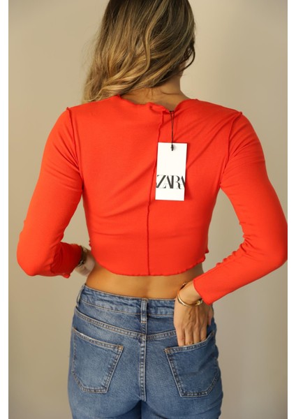 Kırmızı Zr Dikişli Bluz modelleri