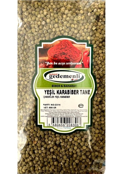 Yeşil Karabiber Tane 800 gr