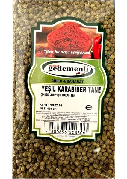 Yeşil Karabiber Tane 400 gr