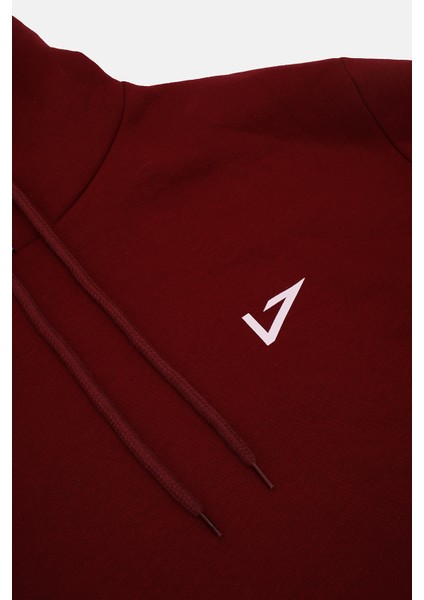 Kapüşonlu Regular Fit Next Unisex Sweatshirt Bordo