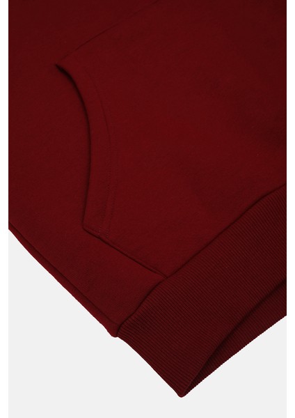 Kapüşonlu Regular Fit Next Unisex Sweatshirt Bordo