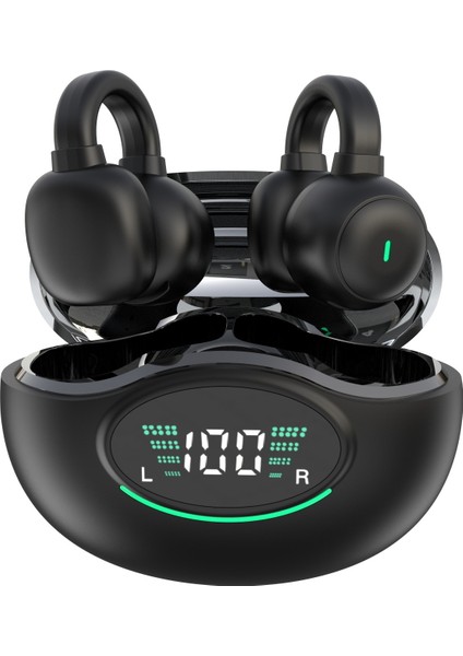 Q86 Klipsli Kablosuz Bluetooth Kulaklık, Yüksek Kalite, Uzun Süre Giymek Ağrısız, Ses Iletimi ve Uzun Pil Ömrü (Yurt Dışından)