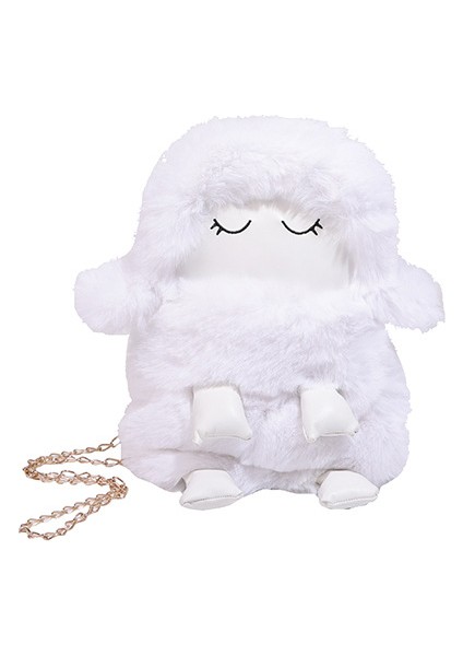 Yeni Karikatür Sevimli Peluş Uyku Kuzu Crossbody Çanta (Yurt Dışından)