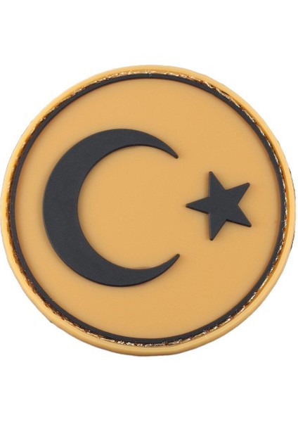 Yuvarlak Bayrak Plastik Patch - Peç