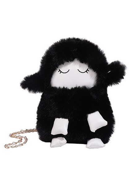 Yeni Karikatür Sevimli Peluş Uyku Kuzu Crossbody Çanta (Yurt Dışından)