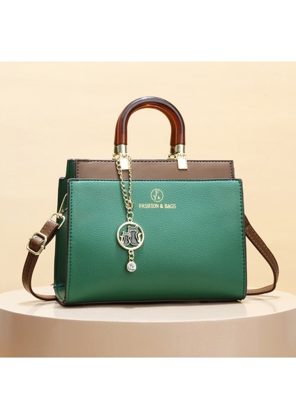 Yeni Basit Kontrast Renk Rahat Omuz Çapraz Çanta (Yurt Dışından)