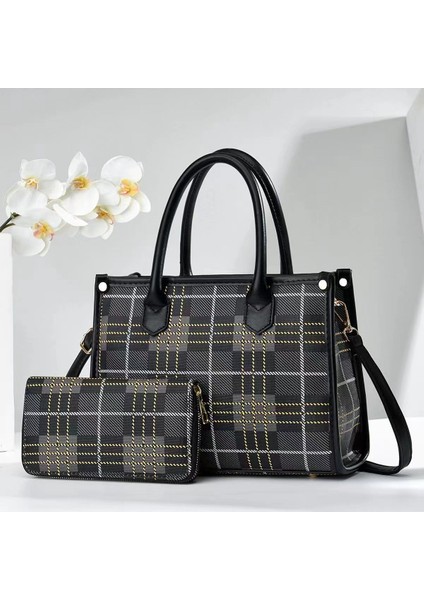 Yeni Basit Moda Ekose Iki Parçalı Set (Yurt Dışından)