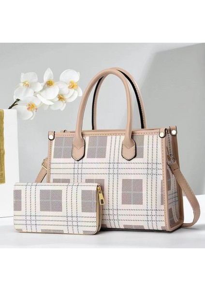 Yeni Basit Moda Ekose Iki Parçalı Set (Yurt Dışından)