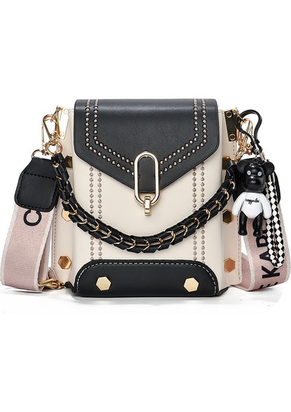 Yeni Moda Kontrast Renk Omuz Cep Telefonu Çantası (Yurt Dışından)