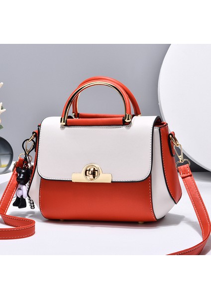 Yeni Renk Bloklu Çapraz Gövde Moda Omuz Taşınabilir Küçük Çanta (Yurt Dışından)