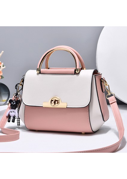 Yeni Renk Bloklu Çapraz Gövde Moda Omuz Taşınabilir Küçük Çanta (Yurt Dışından)