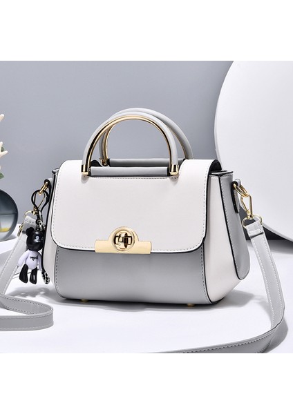 Yeni Renk Bloklu Çapraz Gövde Moda Omuz Taşınabilir Küçük Çanta (Yurt Dışından)