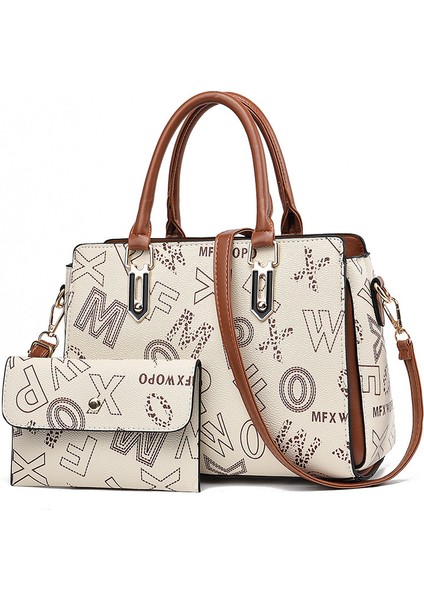 Yeni Moda Baskılı Basit Iki Parçalı Tek Omuz Crossbody Çanta (Yurt Dışından)